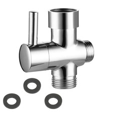 Ergonomic Brass 3-Way Diverter