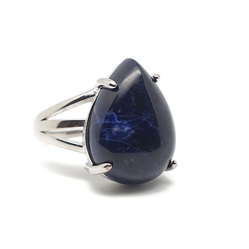 Gemstone ring teardrop - gemstone,