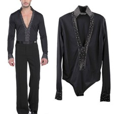 Men V Neck Tango Dancewear