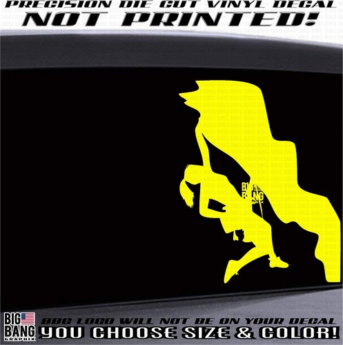 Rock climber climbing vinyl - climber,