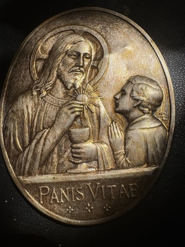 Panis vitae metal shield - vitae, jesus