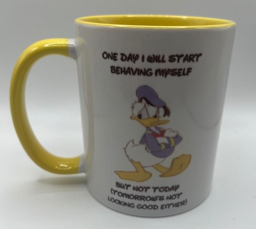 Donald duck mug with yellow - donald,