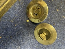 Ford Escort / Cortina/ Capri Locking Fuel Caps X 2 Silver Chrome