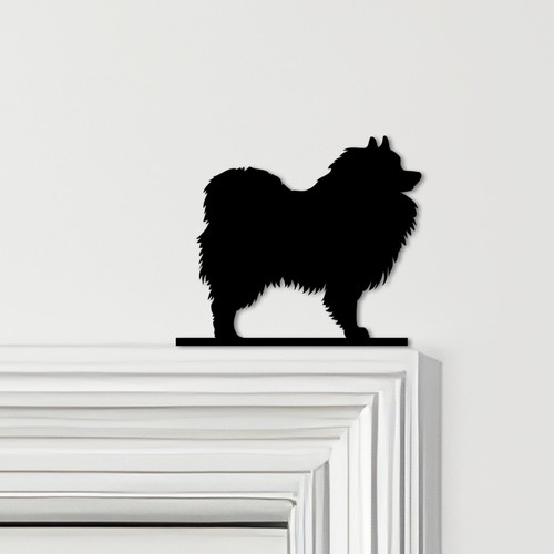 Door topper keeshond dog - door,
