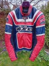 Alpinestars Ben Bostrom Ducati Colours Leather Fully Armoured Motorcycle Jacket 
