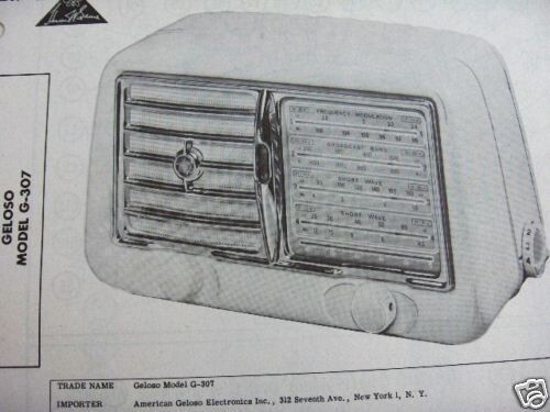 Geloso 307 shortwave radio - geloso,