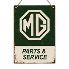 MG Parts & Service Retro Metal