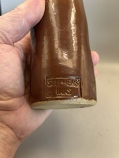 LOVELY GENUINE VICTORIAN STONEWARE BULK POURING INK BOTTLE STEPHENS INKS