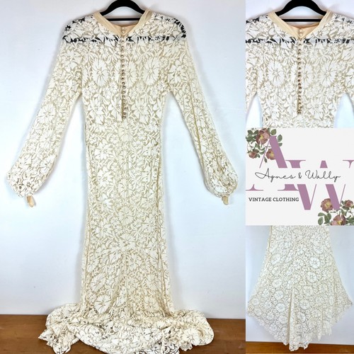 Stunning antique 1930s lace - stunning,