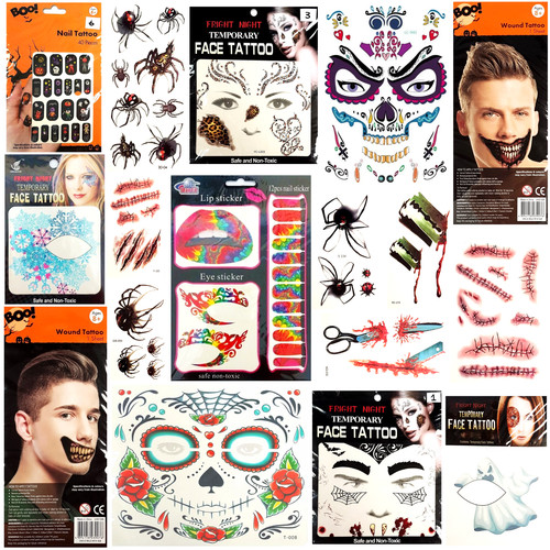 Halloween temporary tattoo - halloween,