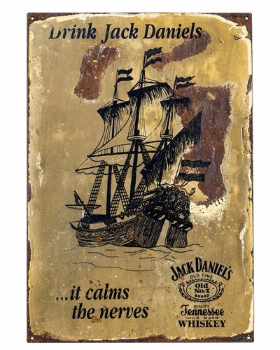 Vintage jack daniel metal - jack,