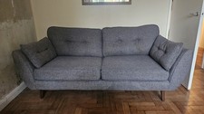 DFS French Connection Zinc 3 Seater Sofa in Grey RRP £879 *DELIVERY*