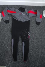 GUL Men's Ballistic Semi-Dry Suit Grey/Red Medium MARKED