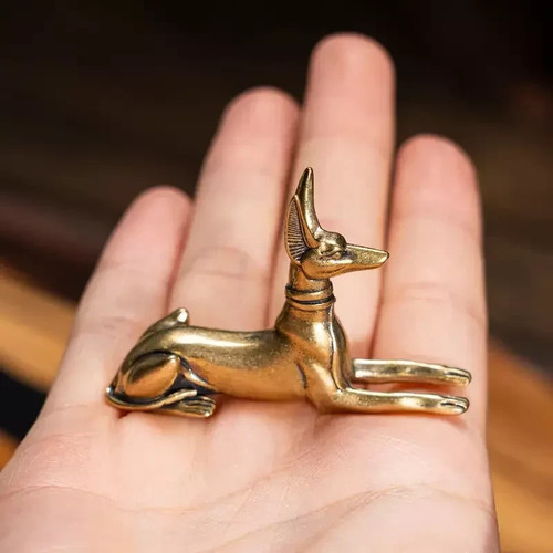 Brass egyptian pharaoh sphynx - egyptian,
