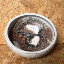 Vintage Rustic Studio Pottery Nibbles Sweet Bowl Dish 14x6.5cm