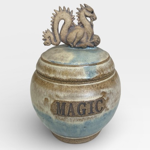 Elfstone art pottery jar - art,