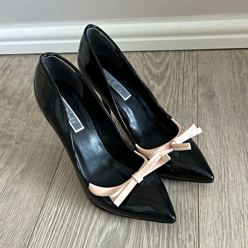 Kando black patent leather - black,