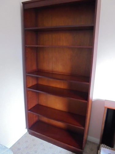 Mahogany bookcase - mahogany,