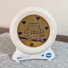 Groclock Sleep Trainer Owl Night Light Alarm Clock with Adapter