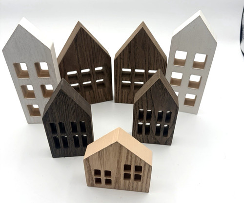 Set wooden houses - wooden,
