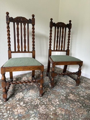 Pair edwardian barley - of,