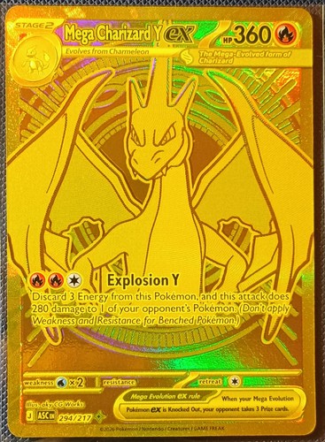 Charizard hyper rare gold - charizard,