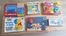 Wooden Puzzles And Picture Blocks  Dear Zoo Chad Valley Postman Pat 