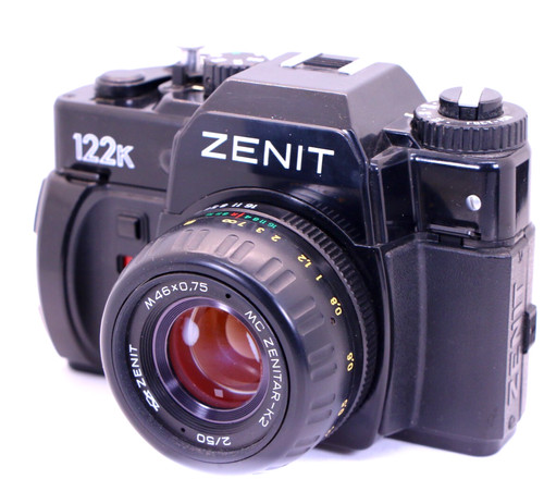 Zenit 122k black film camera - zenit,