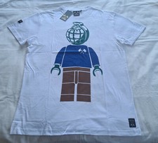 Trainerspotter TS334 Mens White EGO Print Short Sleeve T Shirt Size XL New