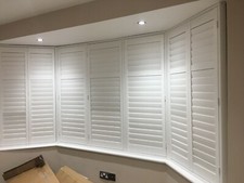 Bay Window Plantation shutters