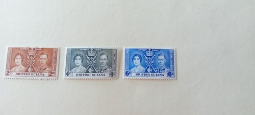 British guiana 1937 - british, sg305-307