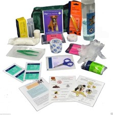 Pet Dog Puppy First Aid Guides included Paw print bandage * Clearance sale