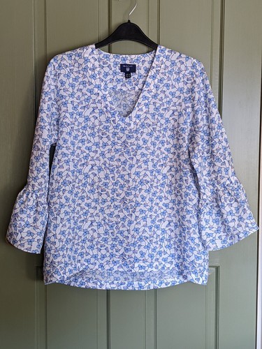 Gant neck blouse pale - blouse, /