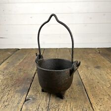 Small Reclaimed Iron Smelting Pot with Handle