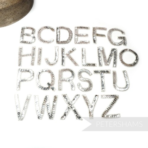 Silver sequin beaded - silver, &
