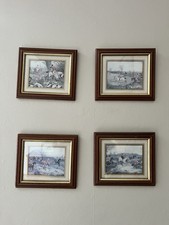 Set of 4 Framed Vintage Fox