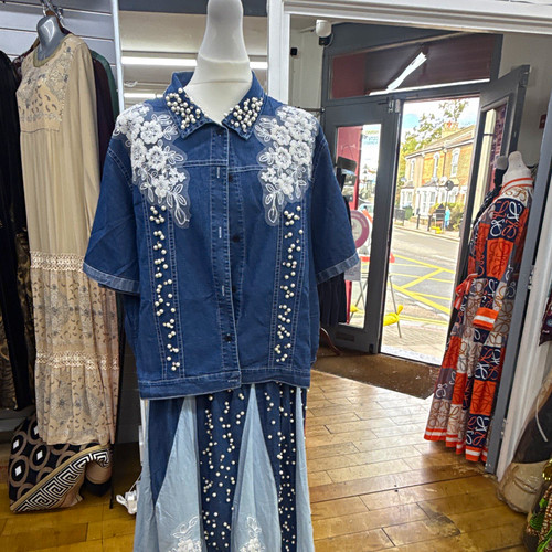 Women blue 2pc denim - 2pc,
