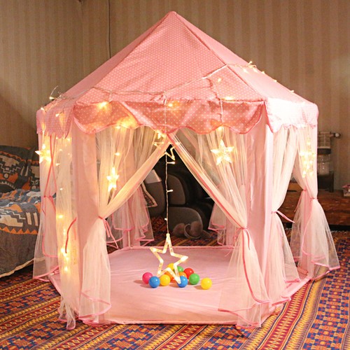 Pink princess castle play - play, tent