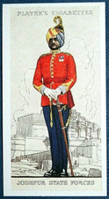 Sardar Infantry  Jodhpur    British Indian Army   Vintage 1938 Card  GE08MS