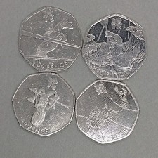  JOBLOT x4 Olympic 50p Coins