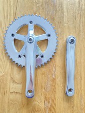 Brick Lane Bikes (BLB) Silver 44t Freestyle Crankset 165mm Alloy 1/8” 130 BCD