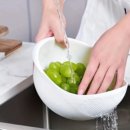 1pc rice washing bowl colander - 1pc,