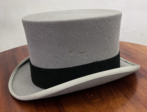 Vintage grey wool felt top - ~,