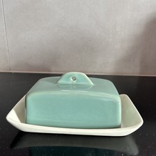 Denby Regency Green Butter Dish 7x5.5 Inches