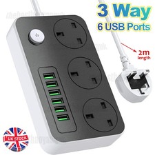 Extension Lead with 6 USB