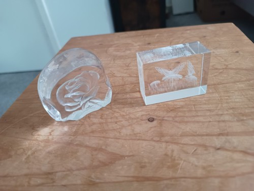 Cut glass paper - 2, weights