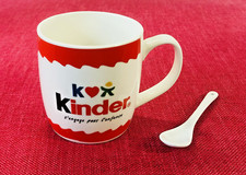 Kinder Chocolate Ferrero, S’engage Pour L’enfance, Mug and Spoon Set