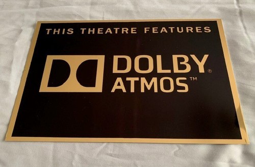 Plain gold home cinema sign - gold,