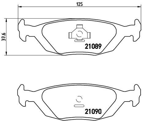 003 brembo brake pad - p,