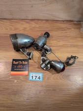 Vintage Bicycle Miller Lamp Light Set Dynamo Unstated #174
